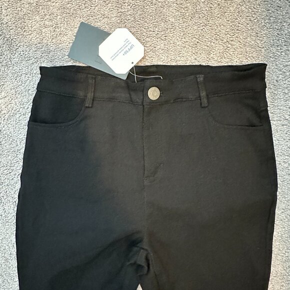 LIBIN Women's Stretch Work Pants Skinny-Leg Slacks Slim Fit Golf UPF 50+ Black - Picture 3 of 10